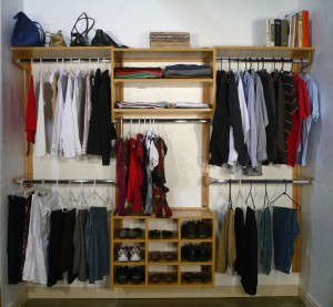 Wall to Wall Closets installed with the Wooden You shelving system