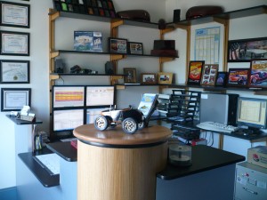 Desktop Shelves installed with the Wooden You shelving system